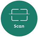 Scan your receipt to earn coins icon